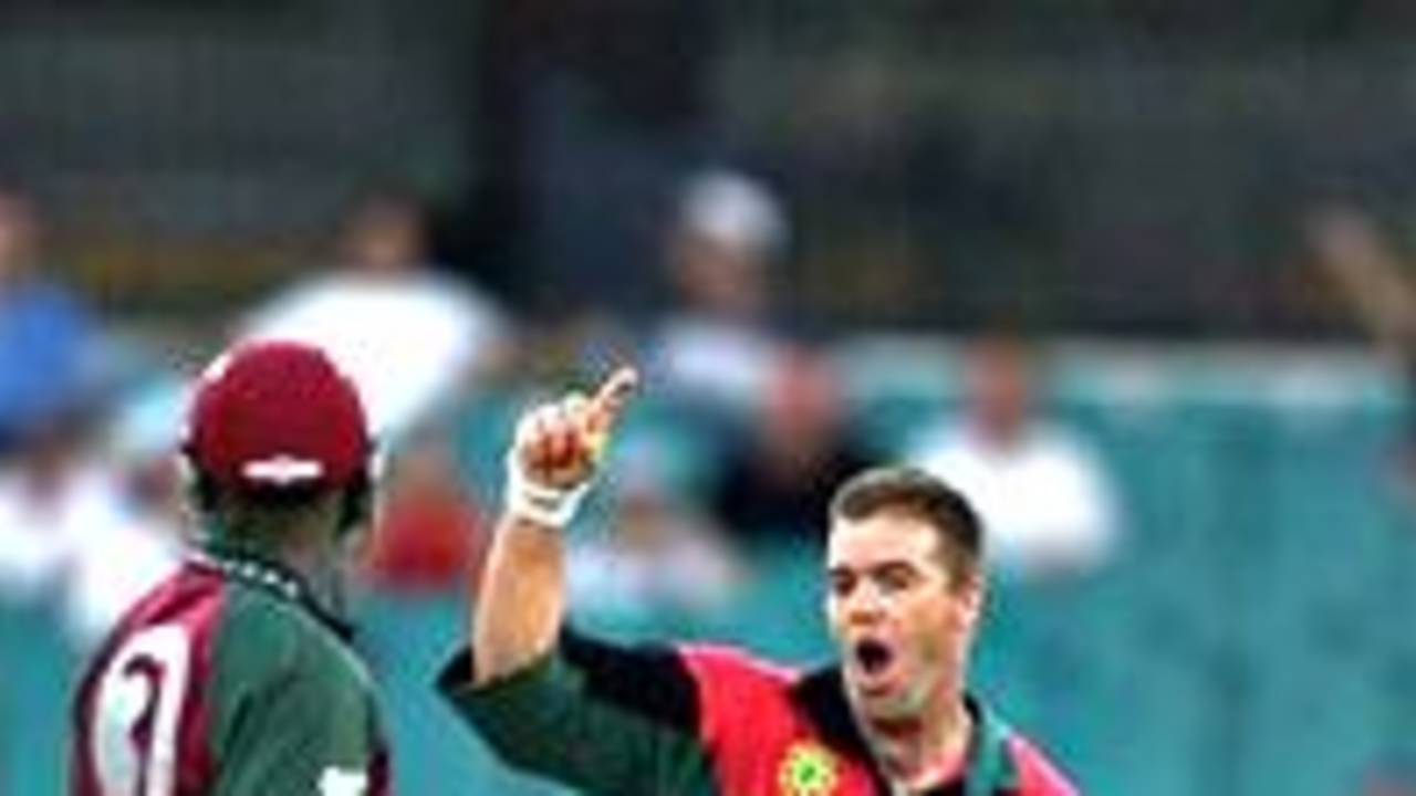 Heath Streak celebrates a wicket
