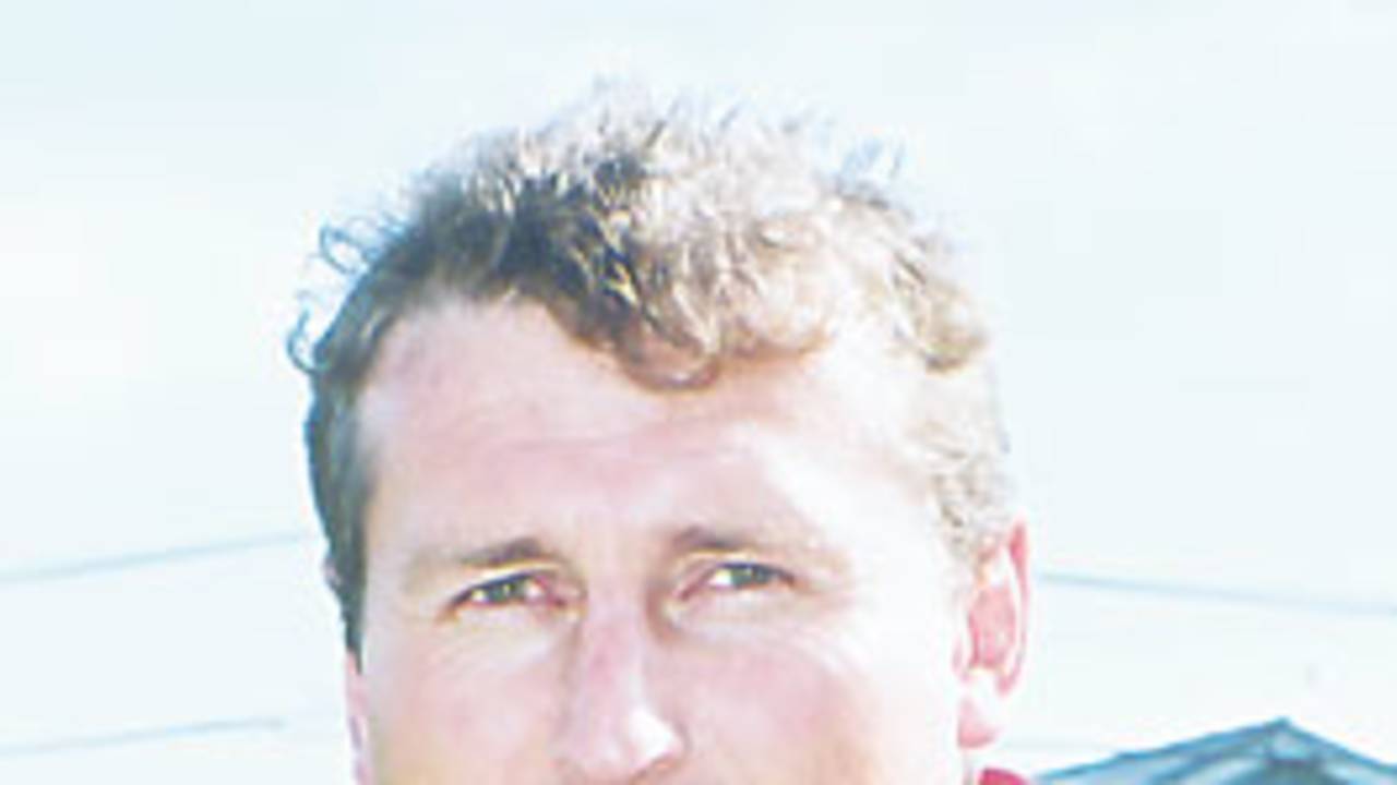 Portrait of Canterbury coach Michael Sharpe, December 2001.
