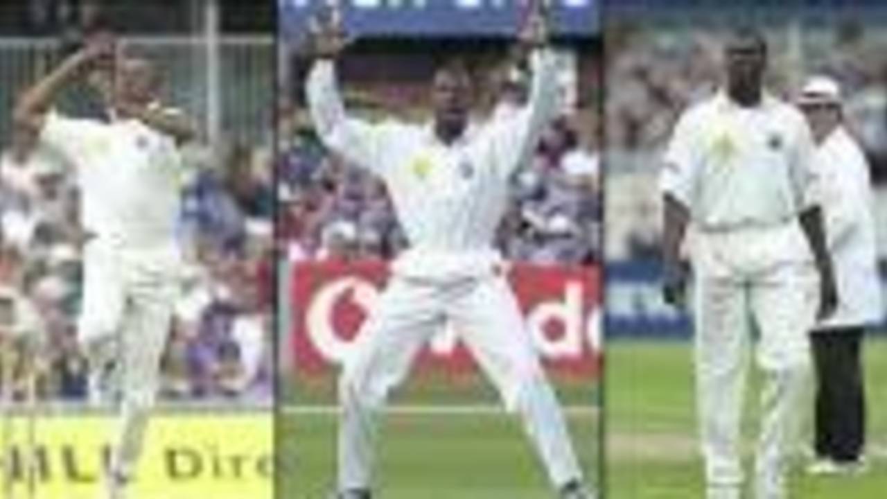 Picvtured in the 2000 England v West Indies series