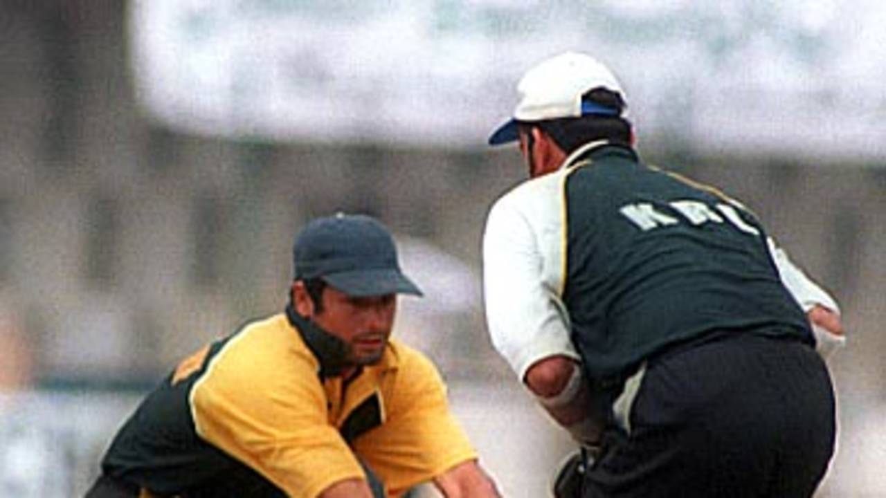 Sahid Nazir of Habib Bank stumped by KRL's wicket keeper Nadeem Abbasi, Gadafi Stadium Lahore. 13  April 2000.