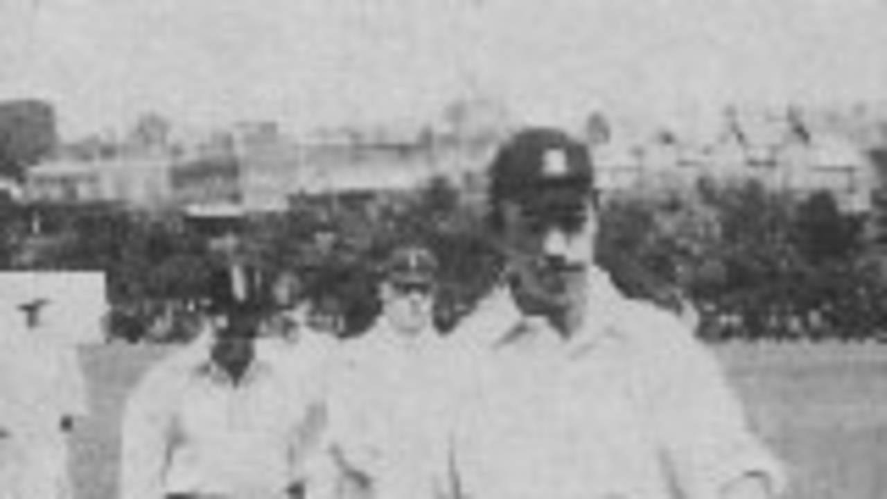 Peter  Perrin returns after his 343 not out for Essex at Chesterfield in 1904