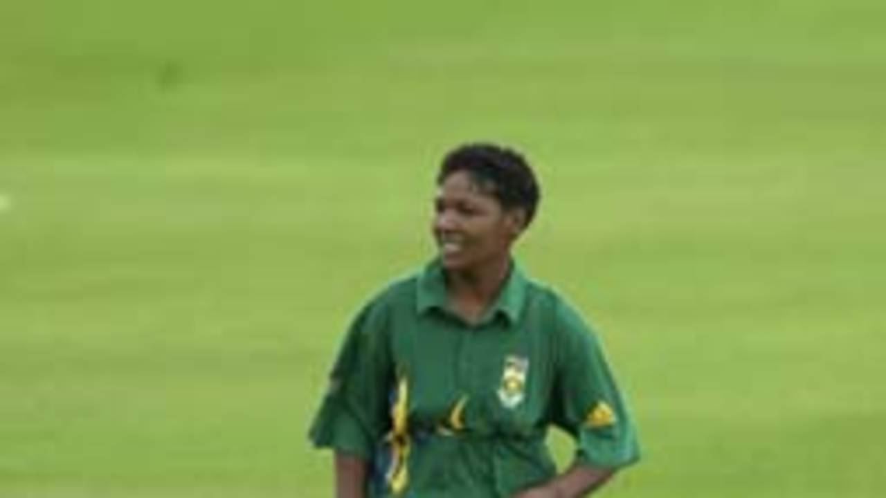 Levona Lewis in the field for South Africa