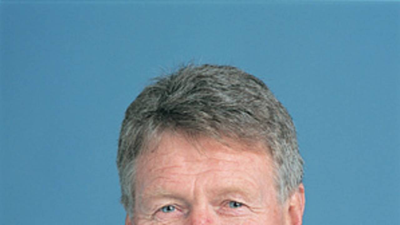 Portrait of Mike Shrimpton - New Zealand women's coach in the 2002 season.