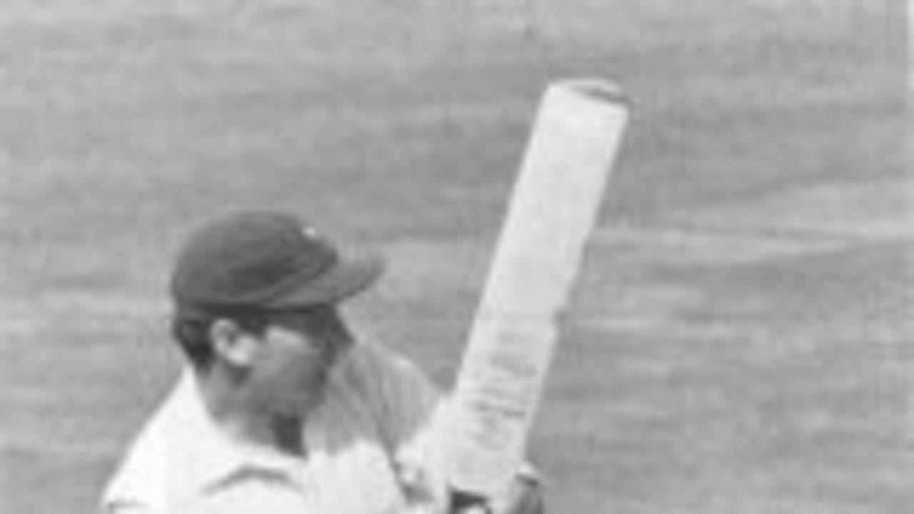Alan Rees pulling a ball during the match with Middlesex in 1965