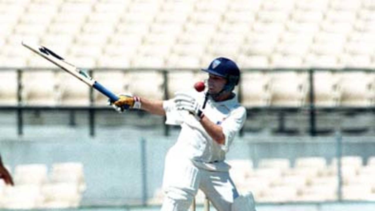 Davison gets a high ball from Brendan Julian during the Sheffield Shield game between NSW and WA at the SCG. 22nd November 1997.