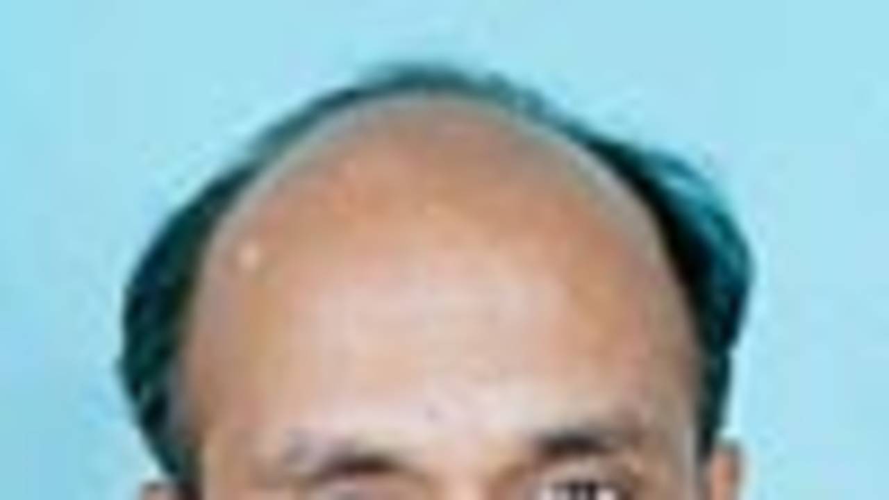 P Chandrasekharan, Umpire, Portrait