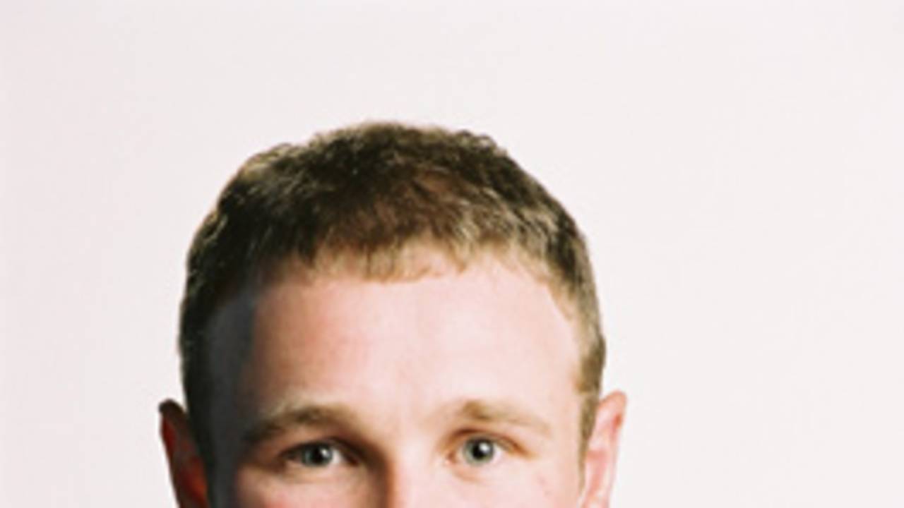 Portrait of Martyn Croy - Otago squad member for the 2000/01 season