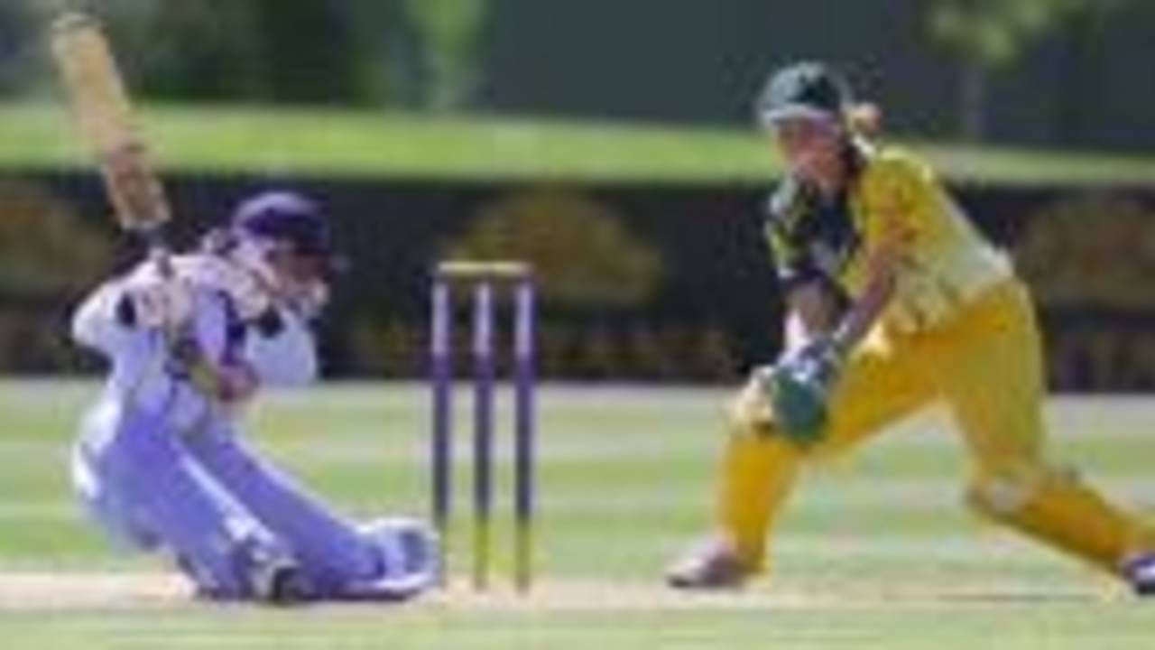 Australia v India at the 2000 CricInfo Women's World Cup, played at the BIL Oval , Lincoln