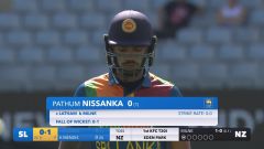 Watch - Milne gets Nissanka with the first ball of the match
