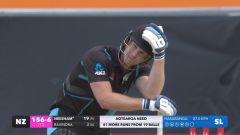 Watch - Neesham gets out to the reverse-sweep
