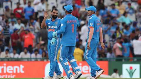India beat Australia India won by 5 wickets (with 8 balls remaining) -  Australia vs India, Australia in India, 1st ODI Punjab Cricket Association  IS Bindra Stadium, Mohali, Chandigarh September 22, 2023