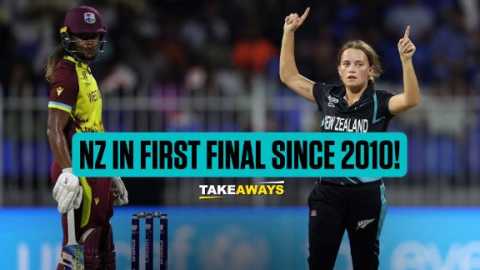 NZ Women beat WI Women NZ Women won by 8 runs 2nd Semi Final at Sharjah Cricket Stadium