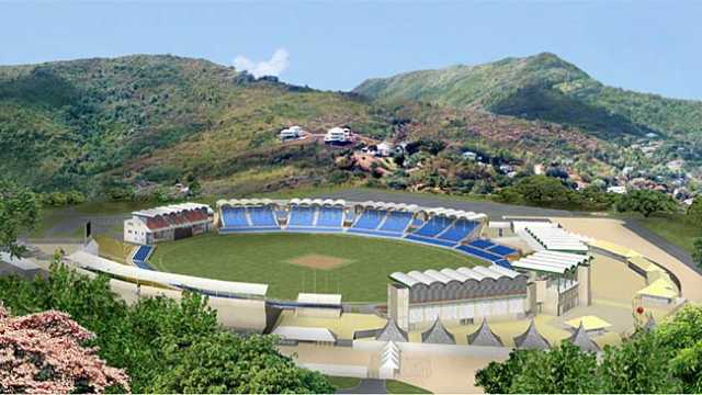 Artist's impression of the redeveloped Beausejour Stadium in St Lucia