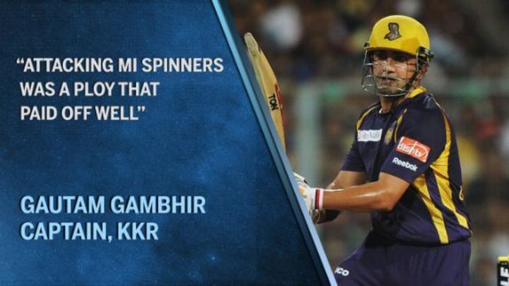 'Attacking Mumbai spinners paid off well' - Gambhir