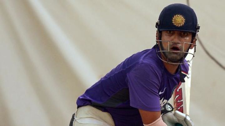 Gautam Gambhir training under Justin Langer