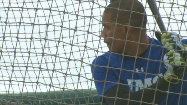 Watch - Kieran Powell's try for Major League Baseball