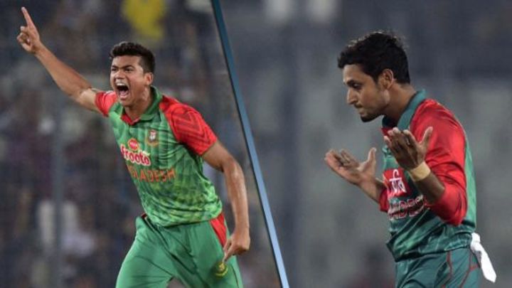 Taskin and Sunny cleared to bowl
