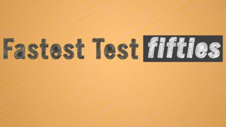 The fastest Test fifties