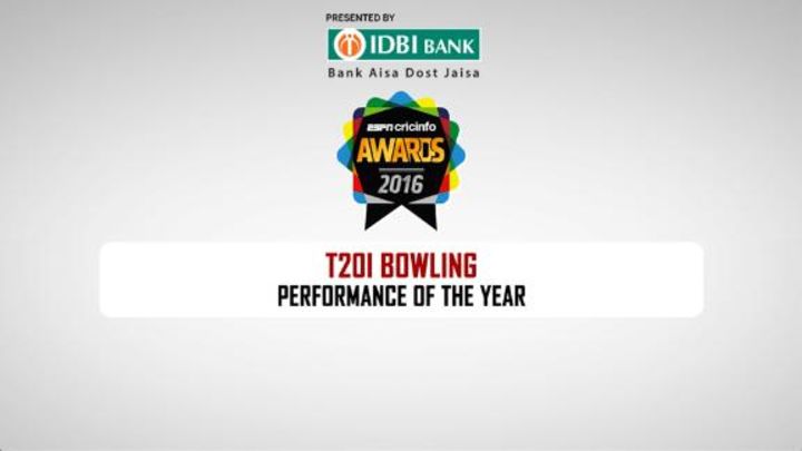 Nominees: Best T20I bowling performance of 2016