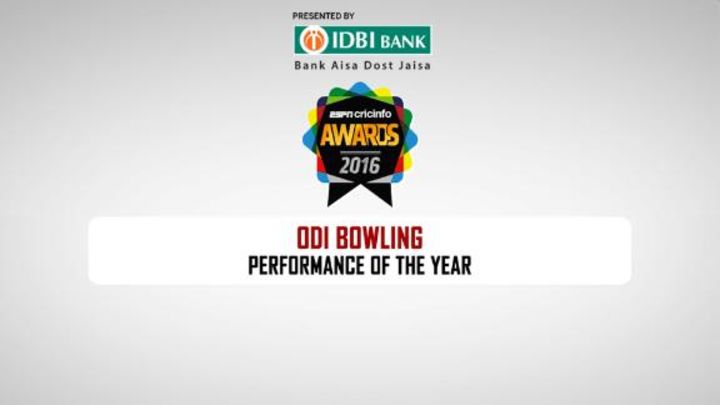 Nominees: Best ODI bowling performance of 2016