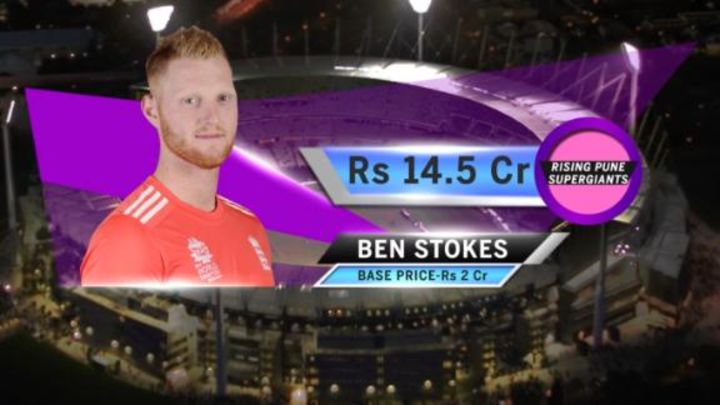 Ben Stokes takes the IPL auction by storm