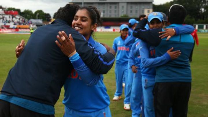 India women return home to a grand welcome