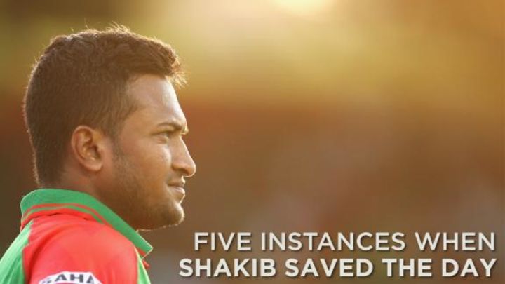 Five times Shakib saved Bangladesh