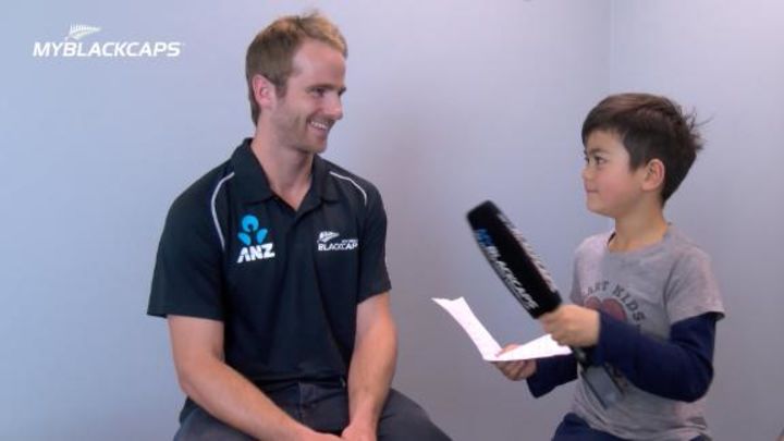 Young New Zealand fan's questions stump Kane Williamson