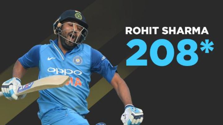 How many more innings till Rohit's fourth double-ton?