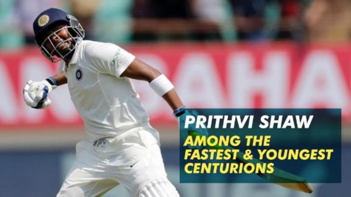 Prithvi Shaw: Among the youngest and fastest debut Test centurions