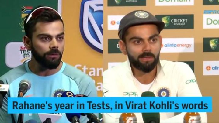 Surprise omission to key member: Rahane's year in Kohli's words