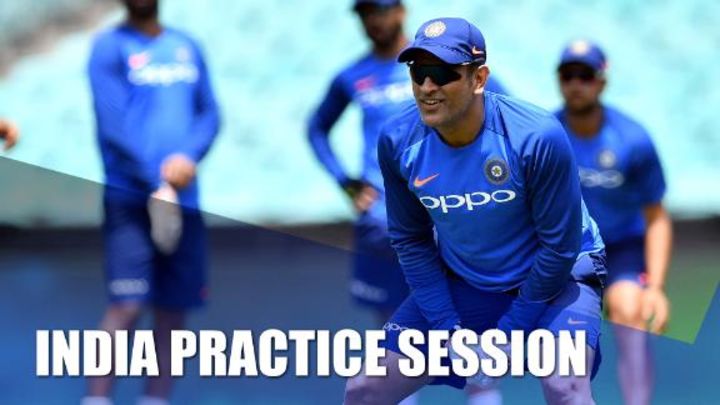 WATCH - Dhoni and co. practice ahead of third ODI