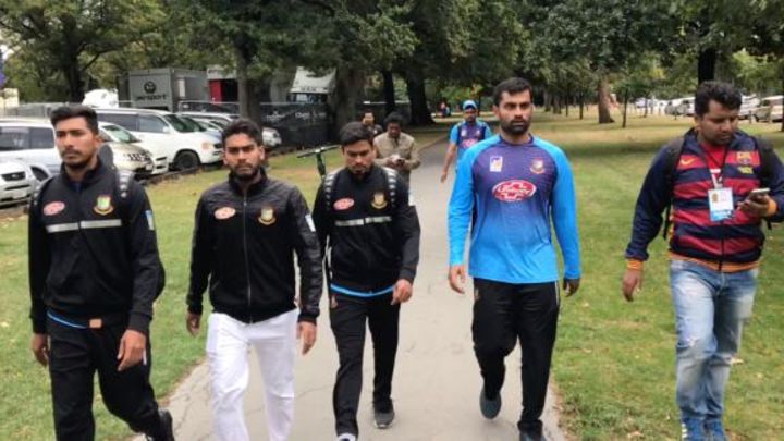 Bangladesh team escape to Hagley Oval after shots fired at mosque