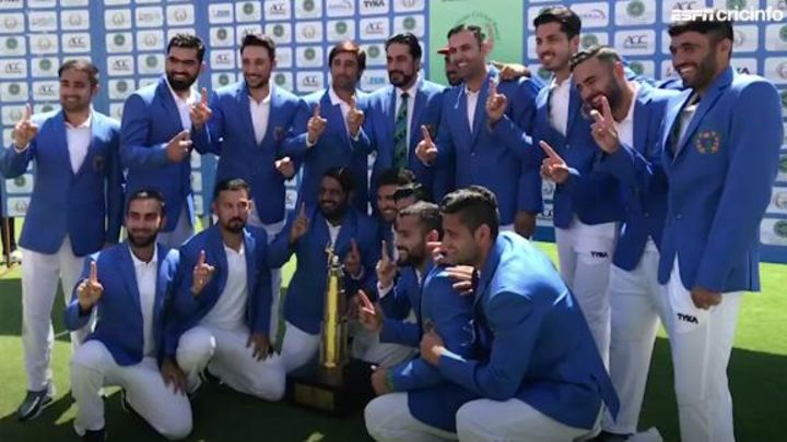 Afghanistan celebrate maiden Test win