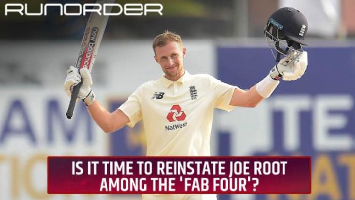 Runorder: Joe Root - back in the 'Fab Four' now?