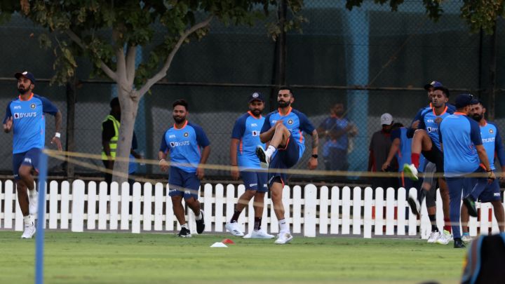 Rohit, Kohli, Rahul and Pant hit the nets 