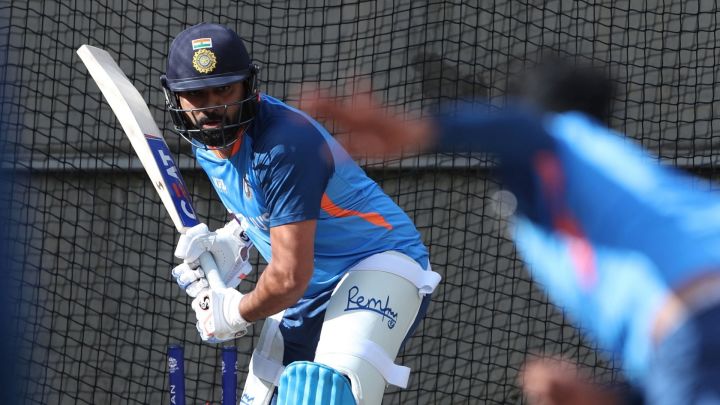 WATCH: Rohit struck on forearm during nets ahead of semi-final