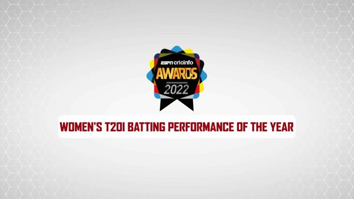 Smriti Mandhana on her 61 vs England, the women's T20I batting performance of the year