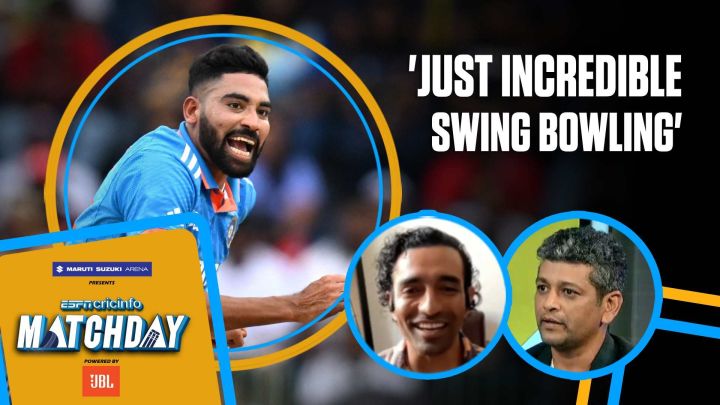 Uthappa: Siraj more than two handfuls when the balls seams around