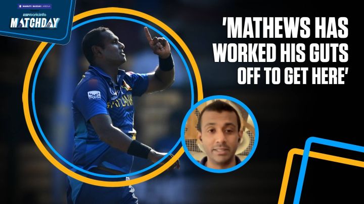 Maharoof: Mathews was 'in the game' from the first ball
