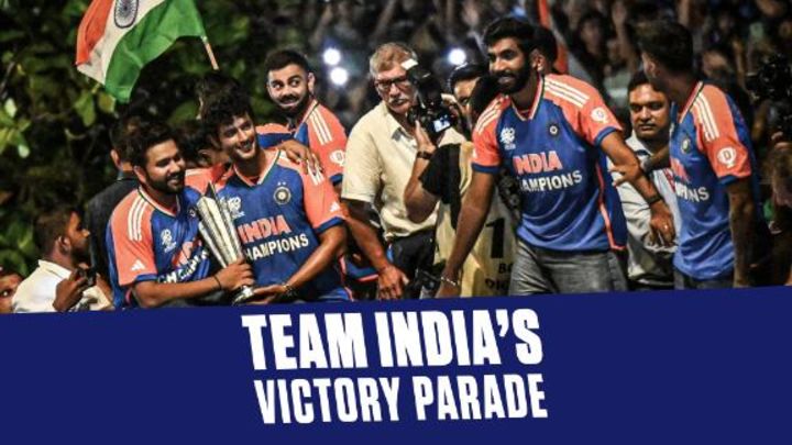Scenes from India's victorious homecoming