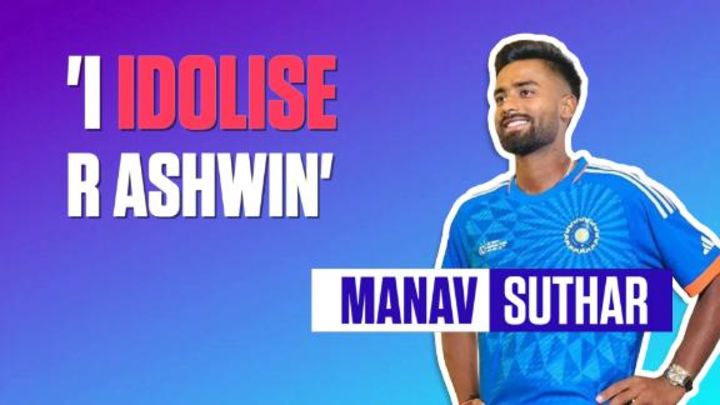 Manav Suthar: 'Ashwin is my bowling idol, Yuvraj my all-time favourite'