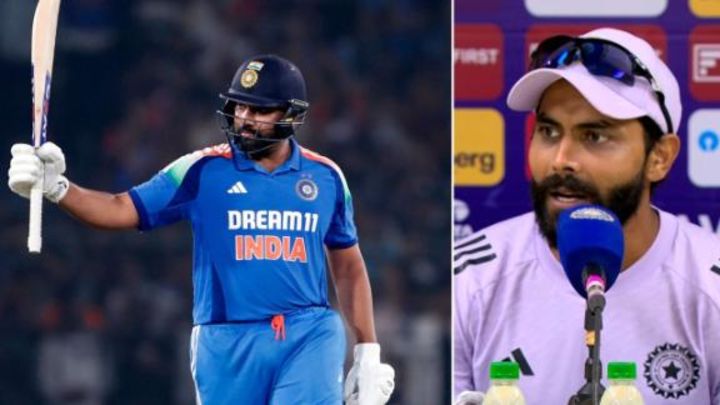 Jadeja: Rohit hundred 'set the platform' for India