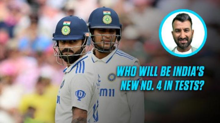 Who will replace Kohli as India's No. 4 in Tests?