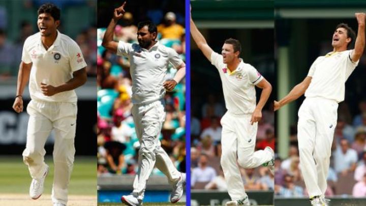 How do India and Australia's pace attacks compare?