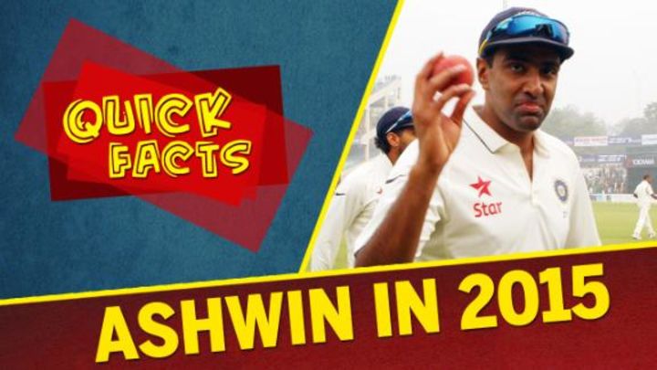 Quick Facts - R Ashwin in 2015