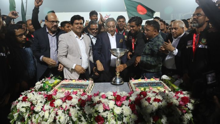 Bangladesh Under-19 champions receive heroes' welcome in Mirpur