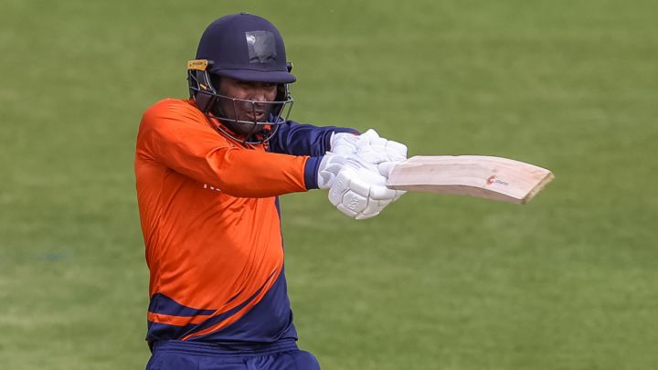 Nidamanuru hits 110 not out from No. 7 to give Netherlands unlikely win over Zimbabwe