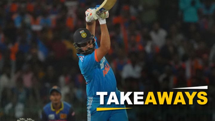 Takeaways: The contrast between Rohit and India's middle order vs spin
