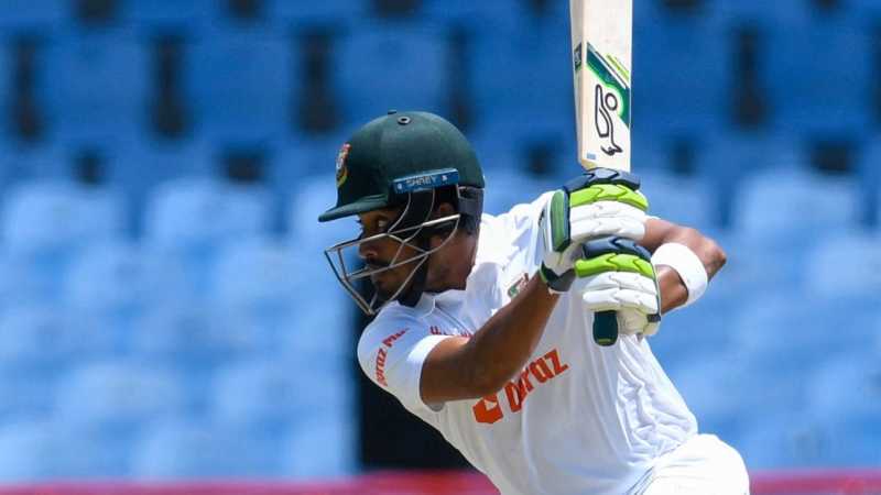 Anamul Haque looked good on comeback, having last played a Test in 2014, West Indies vs Bangladesh, 2nd Test, St Lucia, 1st day, June 24, 2022
